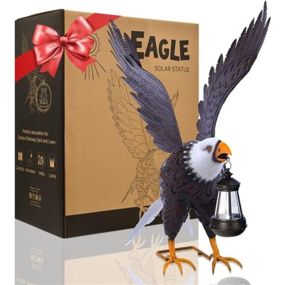 Metal Bald Eagle Large Outdoor StatuesYard Decorations Outdoor Garden Sculpture